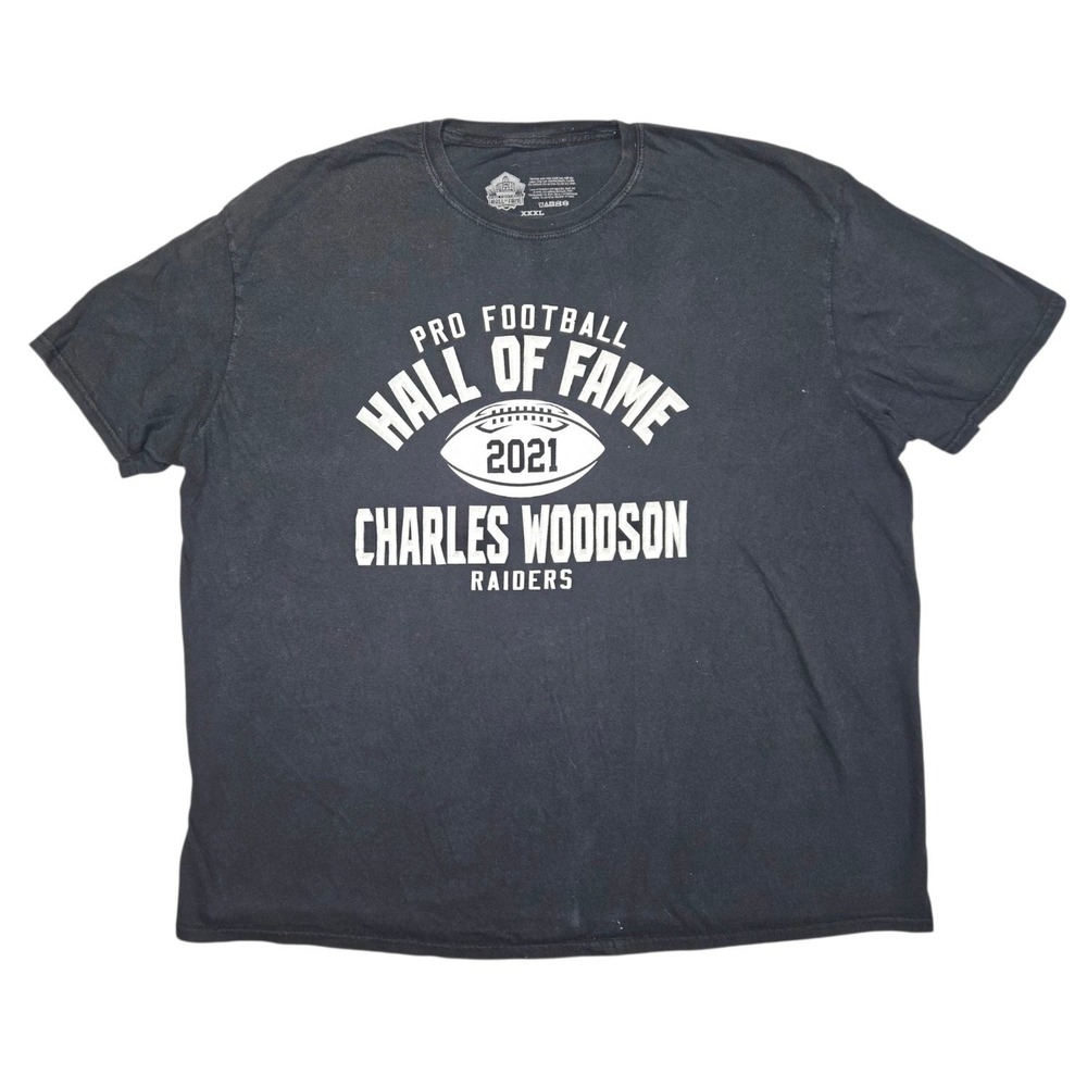 Pro Football Hall of Fame Charles Woodson Raiders 2021 T-Shirt Mens XXXL 3XL